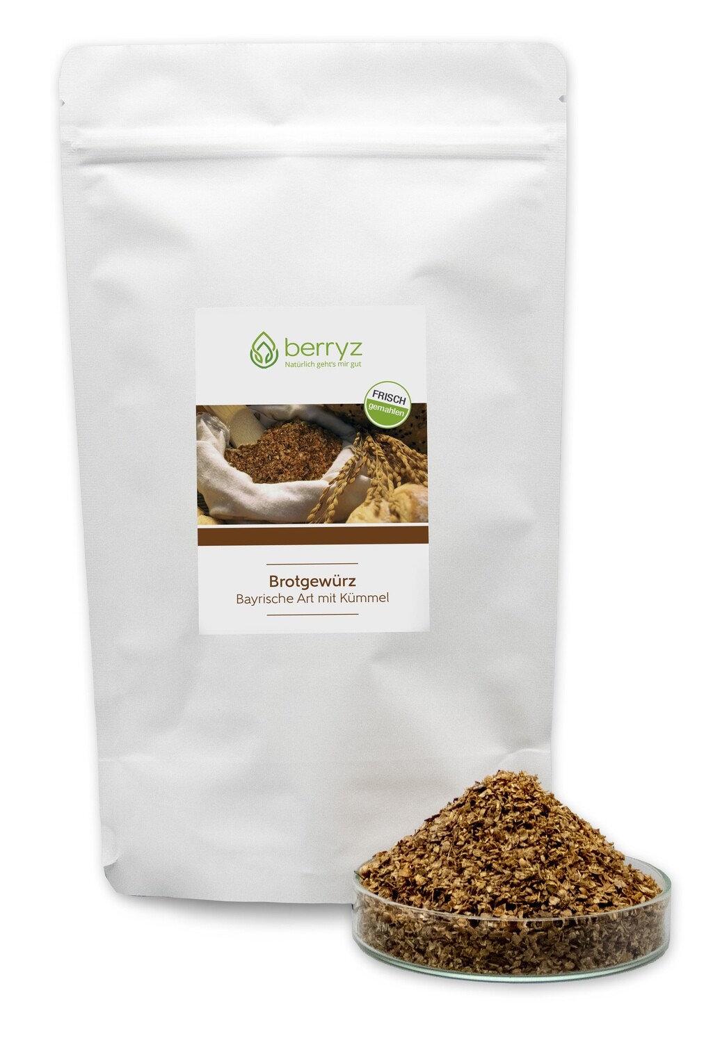 Brotgewürz mit Kümmel + Koriander Fenchel Anis | FRISCH GEMAHLEN | ohne Salz, Zucker oder Geschmacksverstärker 200g