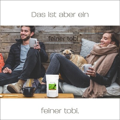 feiner tobi | Classic Blend | Gleichmäßig feinblättrige Kräuterteemischung | Himbeerblätter, Königskerze, Eibisch