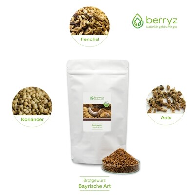 Brotgewürz Bayrische Art | Koriander Fenchel Anis | frisch gemahlen |  200g | ohne Salz, Zucker oder Geschmacksverstärker