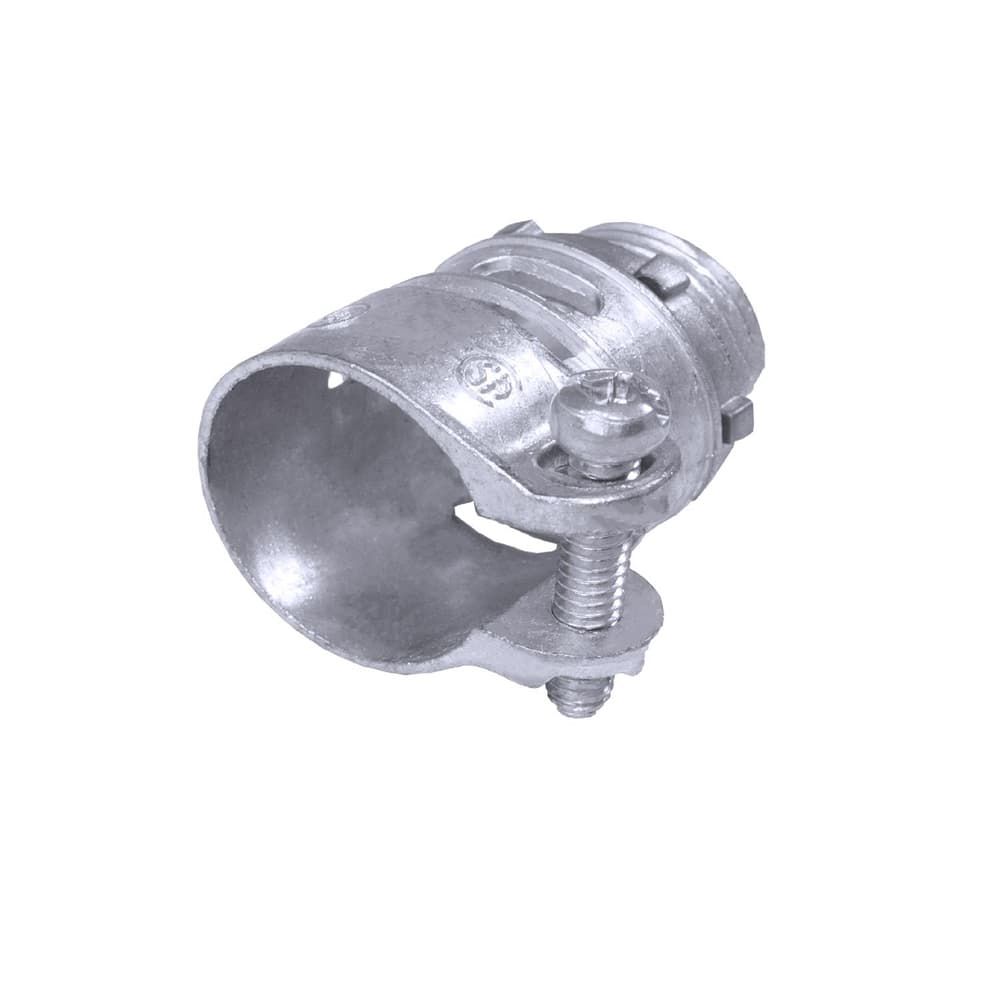 Sigma Engineered Solutions 1/2 in. D Die-Cast Zinc Squeeze Connector For AC, MC or FMC/RWFMC 1 pk