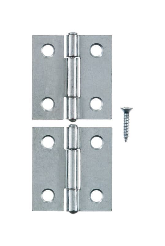 Ace 1-7/16 in. W X 1-1/2 in. L Zinc Plated Zinc Narrow Hinge 2 pk