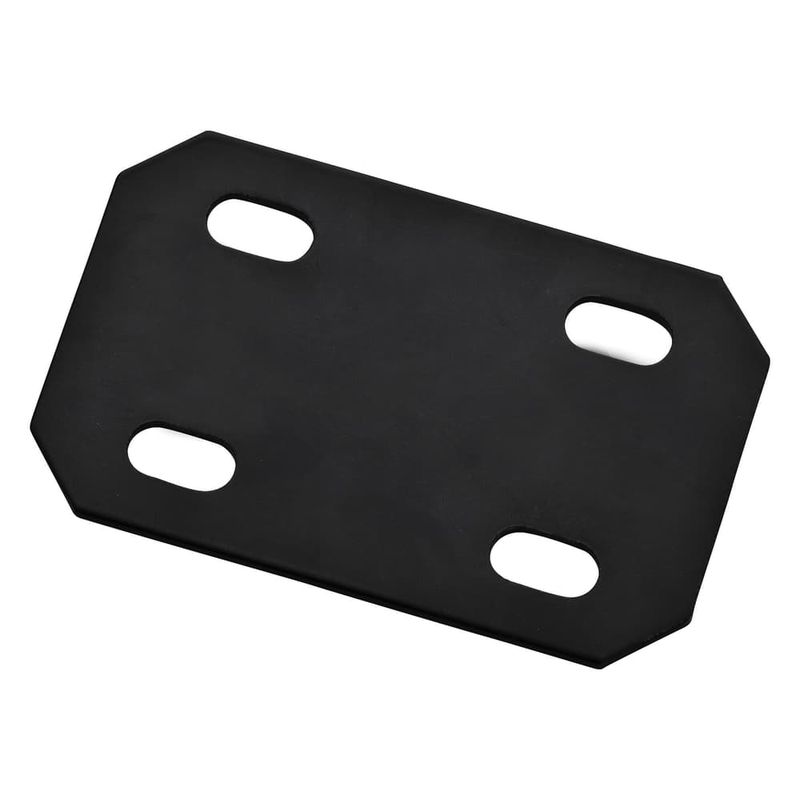 National Hardware 4.7 in. H X 3 in. W X 0.125 in. D Black Carbon Steel Flat Mending Plate