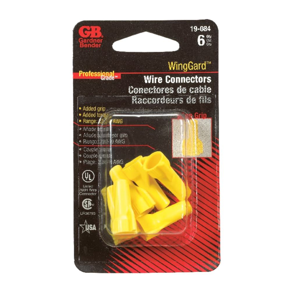 Gardner Bender WingGard 22-10 Ga. Copper Wire Wire Connector Yellow 6 pk