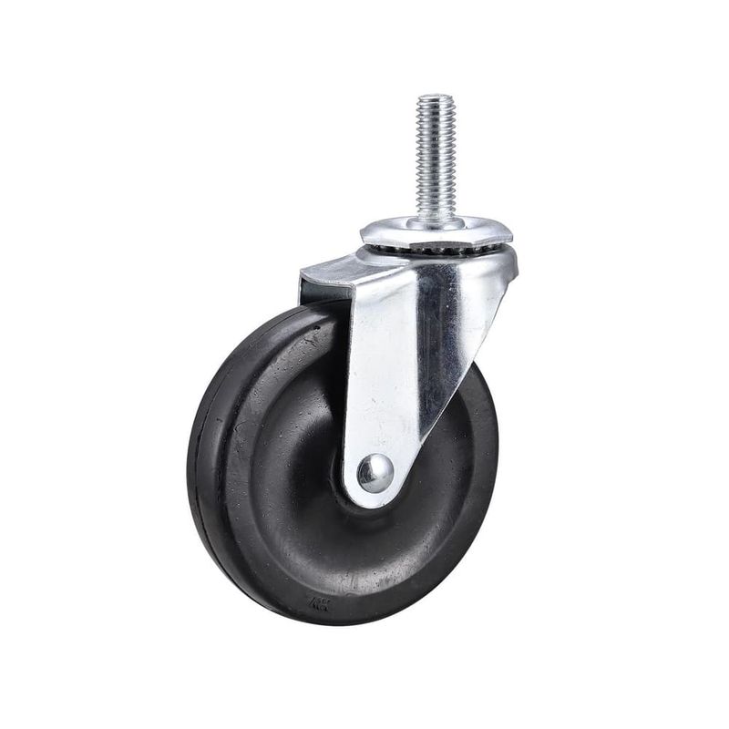 Projex 3 in. D Swivel Soft Rubber Caster 115 lb 1 pk