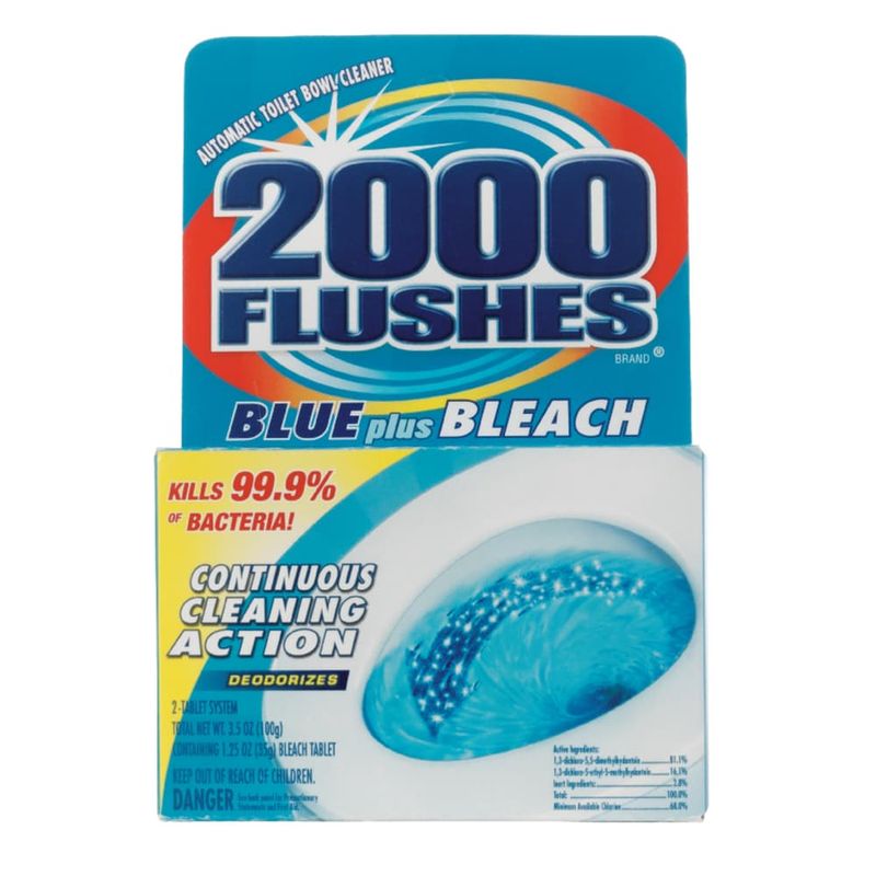 2000 Flushes Clean Scent Automatic Toilet Bowl Cleaner 3.5 oz Tablet