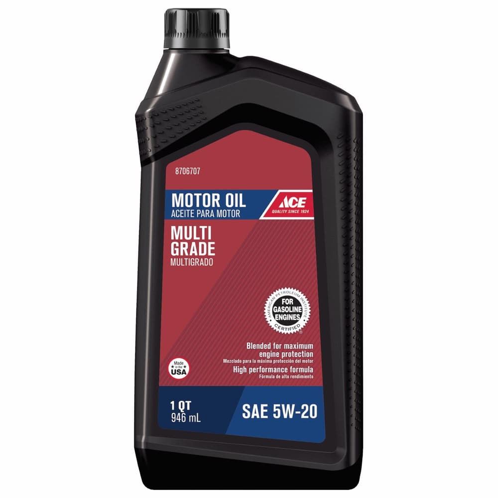 Ace 5W-20 4-Cycle Multi Grade Motor Oil 1 qt 1 pk