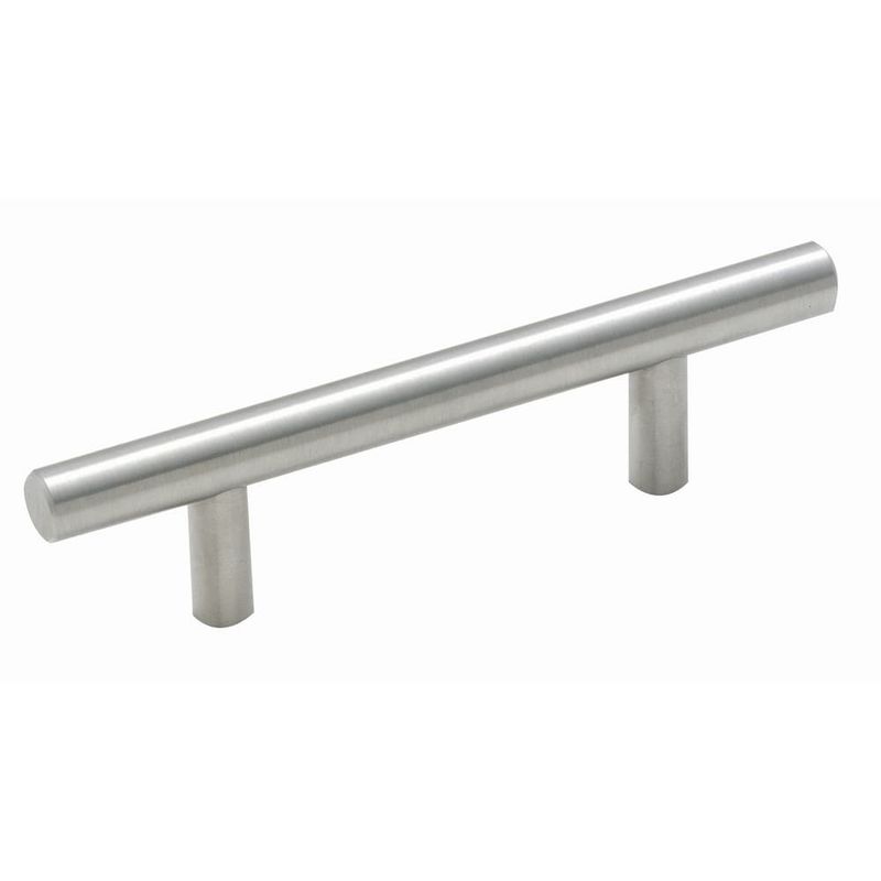 Amerock Bar Pull 3 in. Sterling Nickel Silver 1 pk