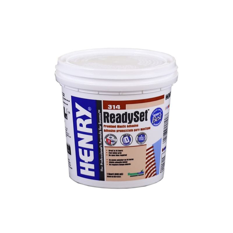 Henry 314 ReadySet Ceramic Tile Adhesive 1 qt