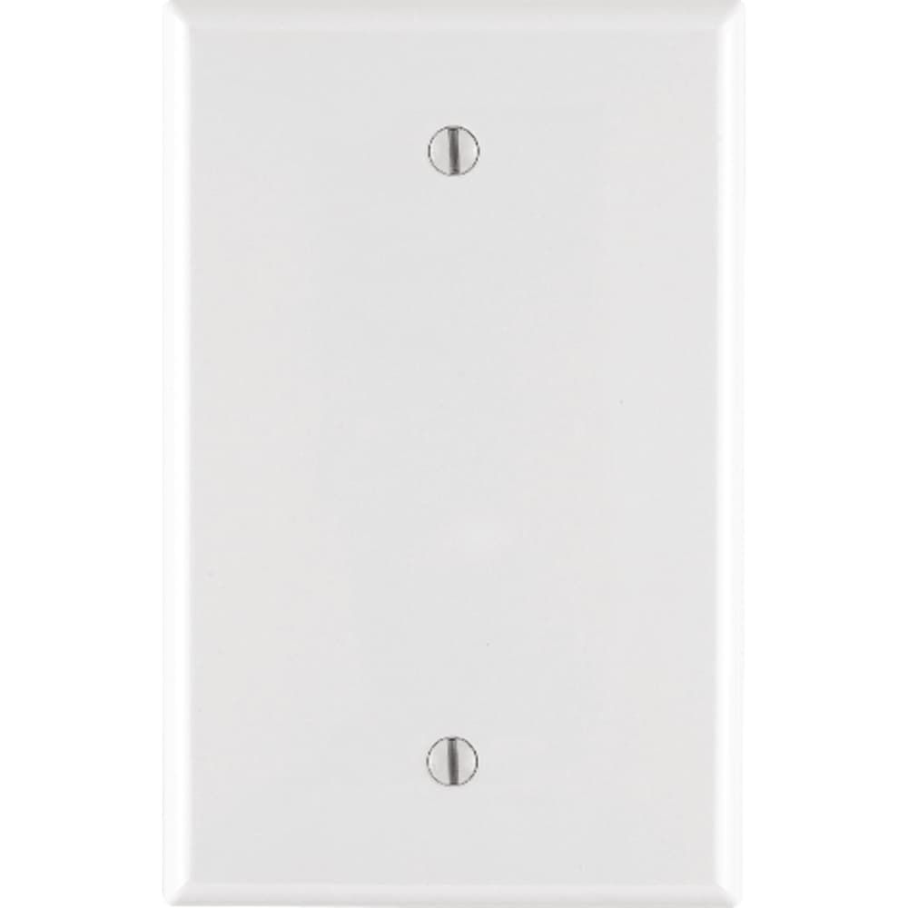 Leviton White 1 gang Nylon Blank Wall Plate 1 pk