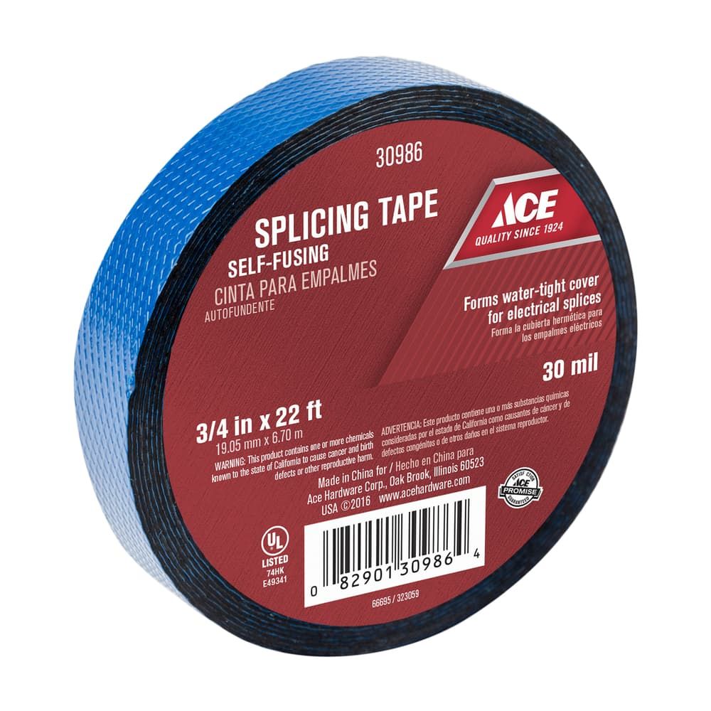 Ace 3/4 in. W X 22 ft. L Blue Rubber Splicing Tape