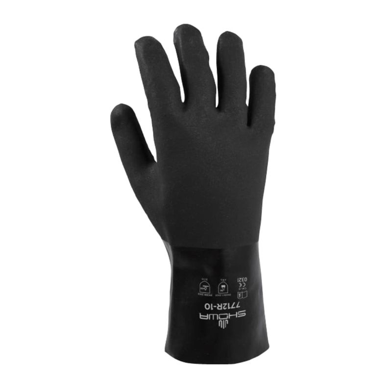 Atlas Unisex Indoor/Outdoor Gaunlet Chemical Gloves Black L 1 pair