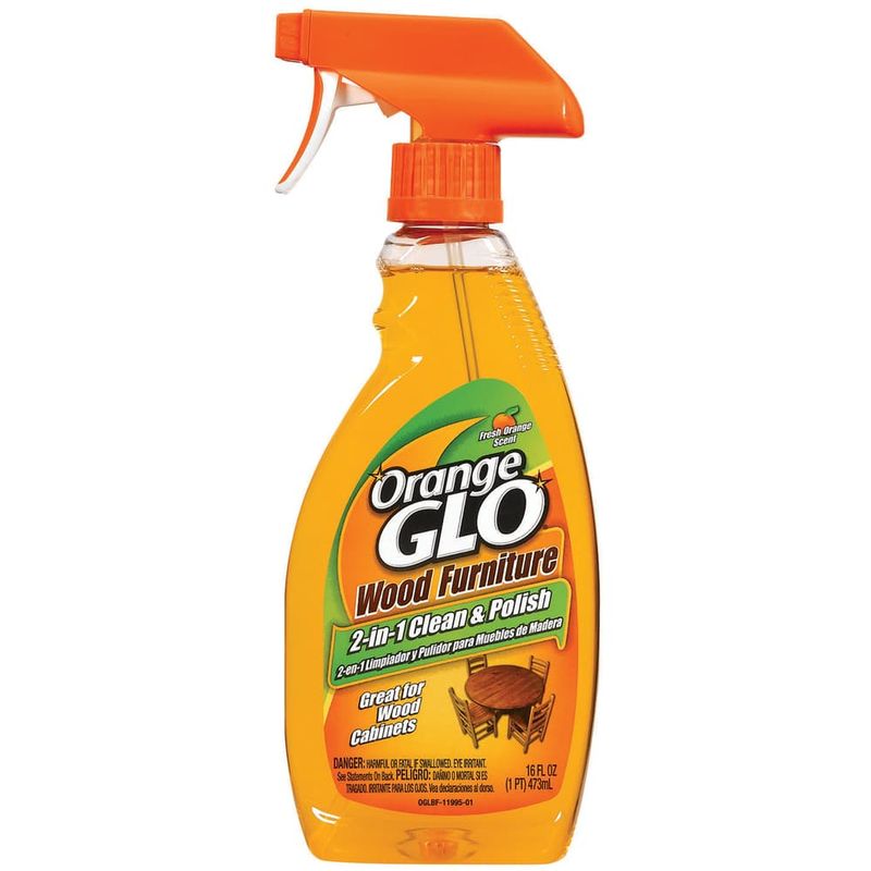 Orange Glo Orange Scent Wood Cleaner and Polish 16 oz Liquid