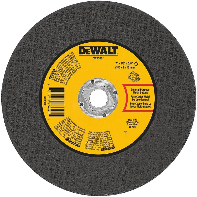 DeWalt High Performance 7 in. D X 5/8 in. Aluminum Oxide Metal Cutting Saw Blade 1 pk