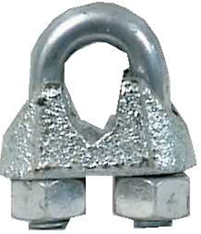 Campbell Electrogalvanized Malleable Iron Wire Rope Clip 1-1/2 in. L