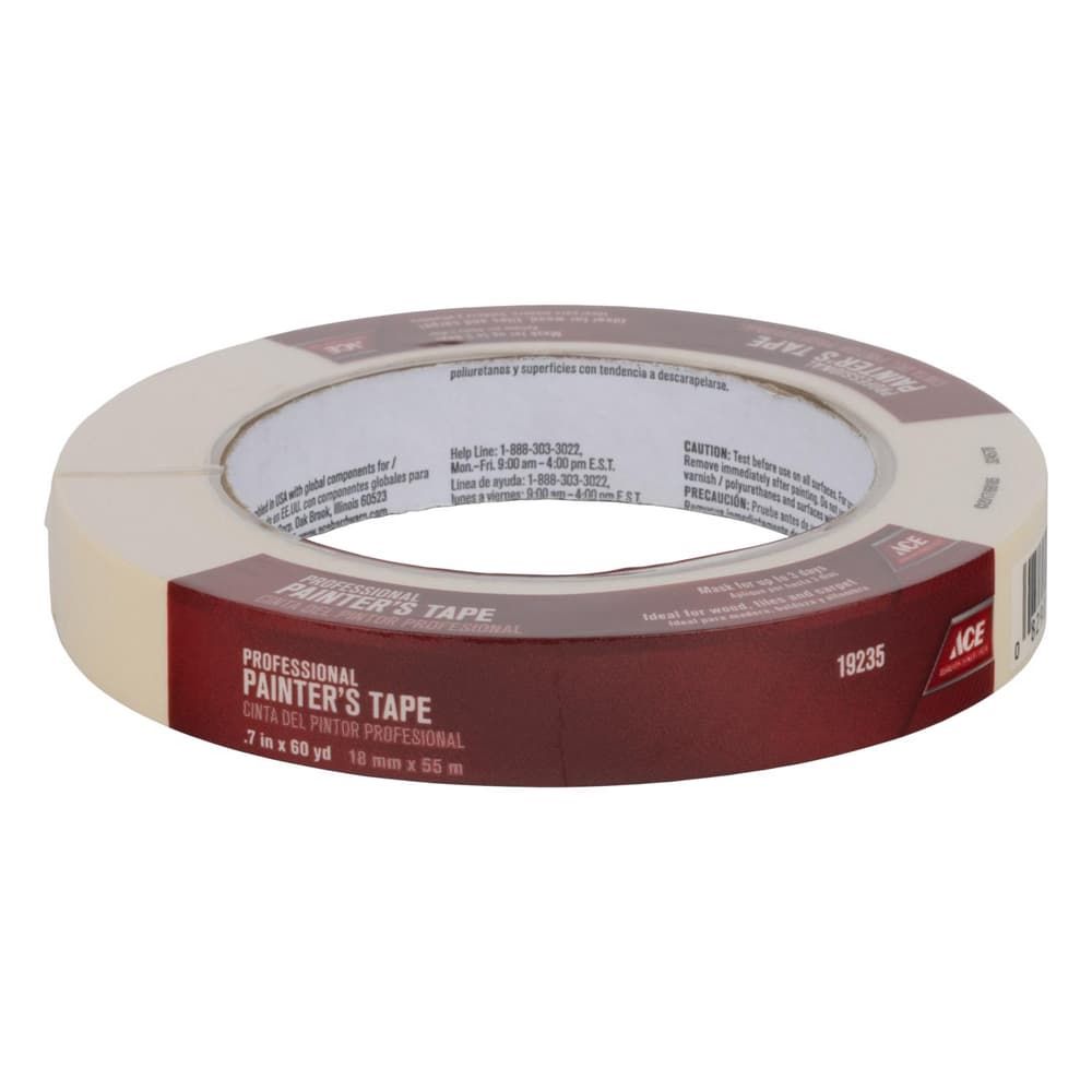 Ace 0.7 in. W X 60 yd L Beige Medium Strength Painter's Tape 1 pk