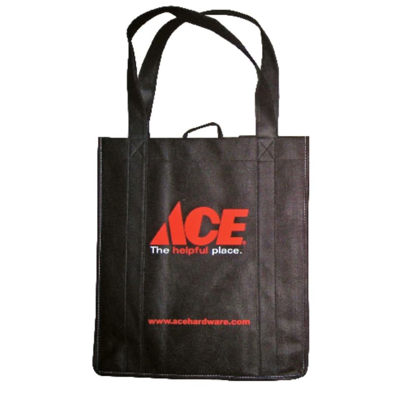 Ace 13-1/2 in. H X 12-1/2 in. W X 14 in. L Reusable Shopping Bag