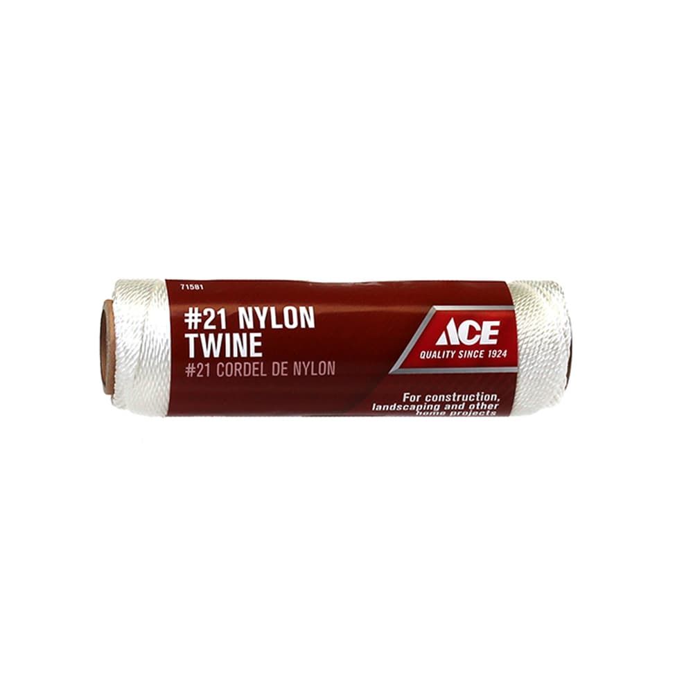 Ace 215 ft. L White Twisted Nylon Mason Line