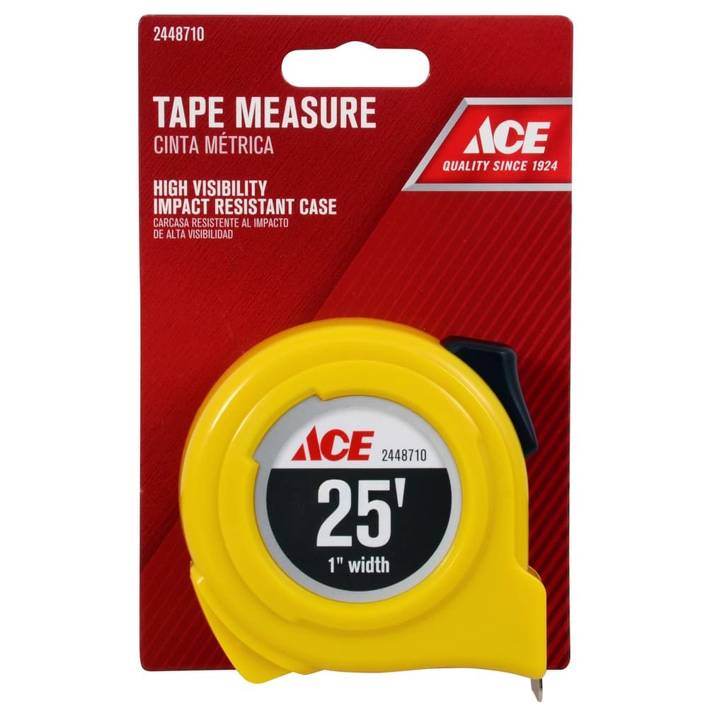 TAPE RULE 1"X25' HI VIS