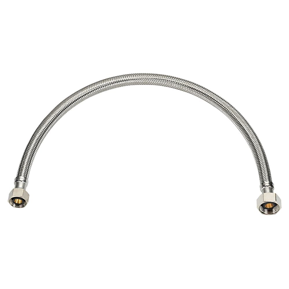 Ace 3/8 in. Compression X 1/2 in. D FIP 12 in. Stainless Steel Supply Line