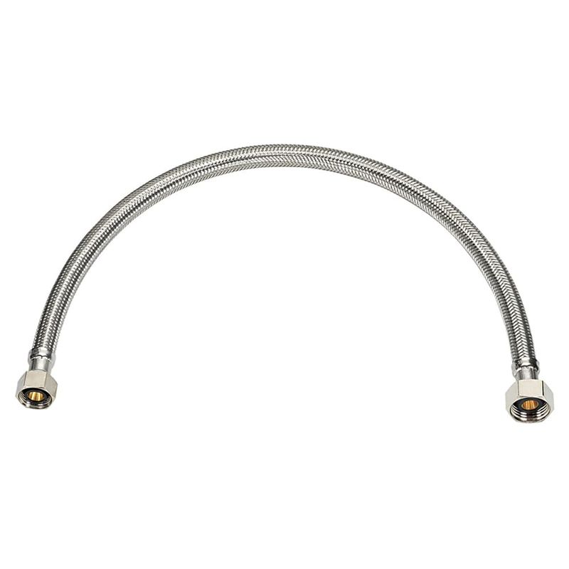 Ace 3/8 in. Compression X 1/2 in. D FIP 12 in. Stainless Steel Supply Line