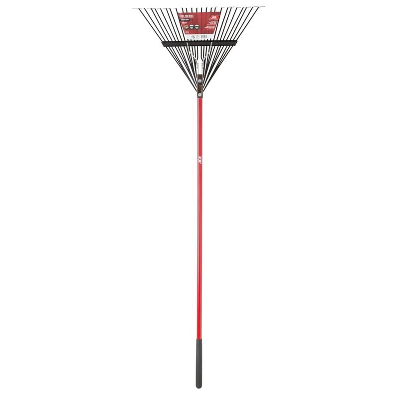 Ace 65 in. 24 Tine Steel Rake Fiberglass Handle