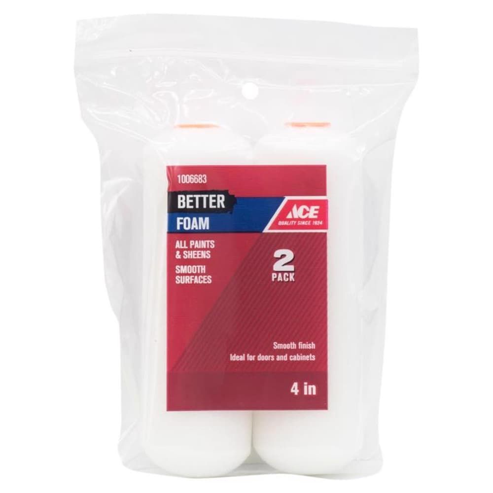 Ace Better Foam 4 in. W Mini Paint Roller Cover 2 pk