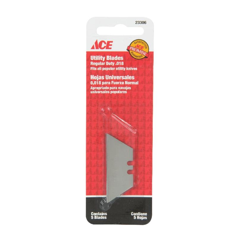 Ace Carbon Steel Regular Duty Utility Blade 5 pk