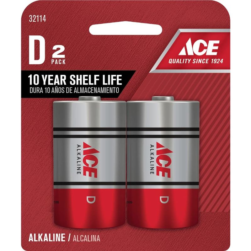 BATTERY ALKALINE D 2PK