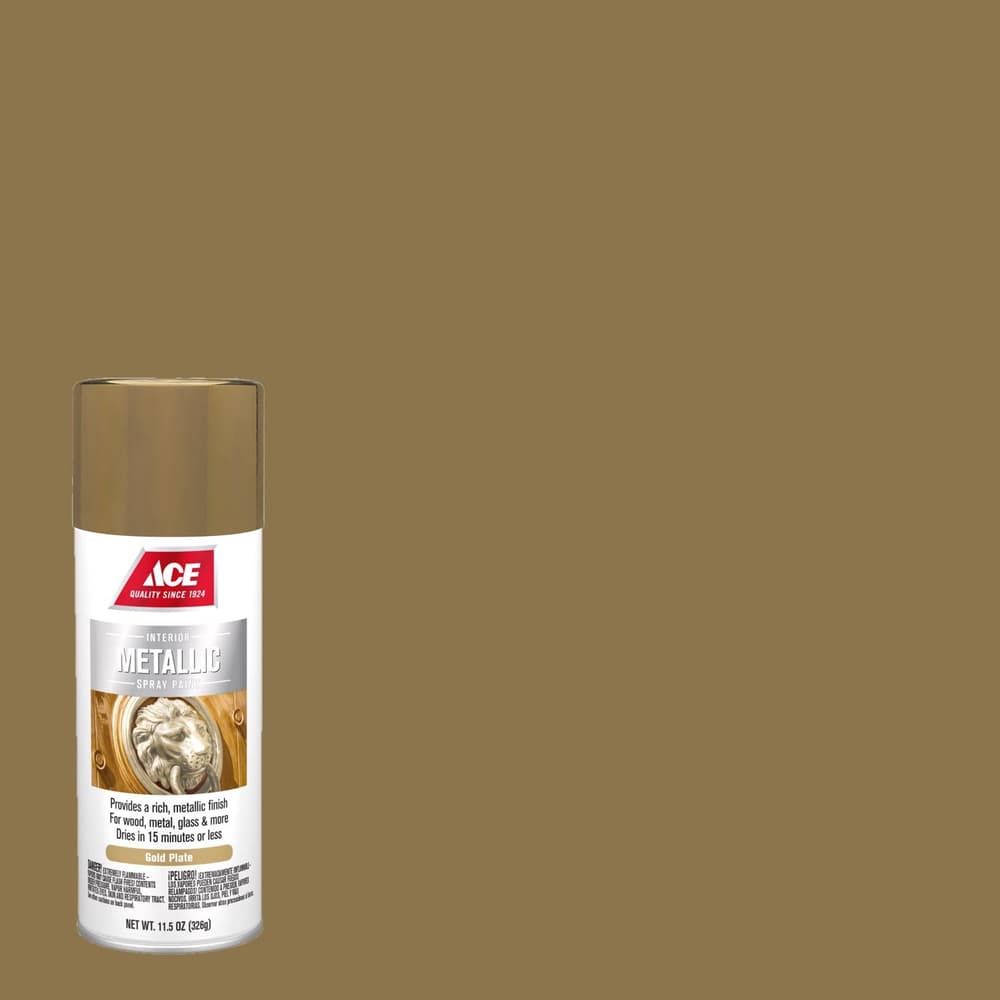 Ace Metallic Gold Plate Spray Paint 11.5 oz