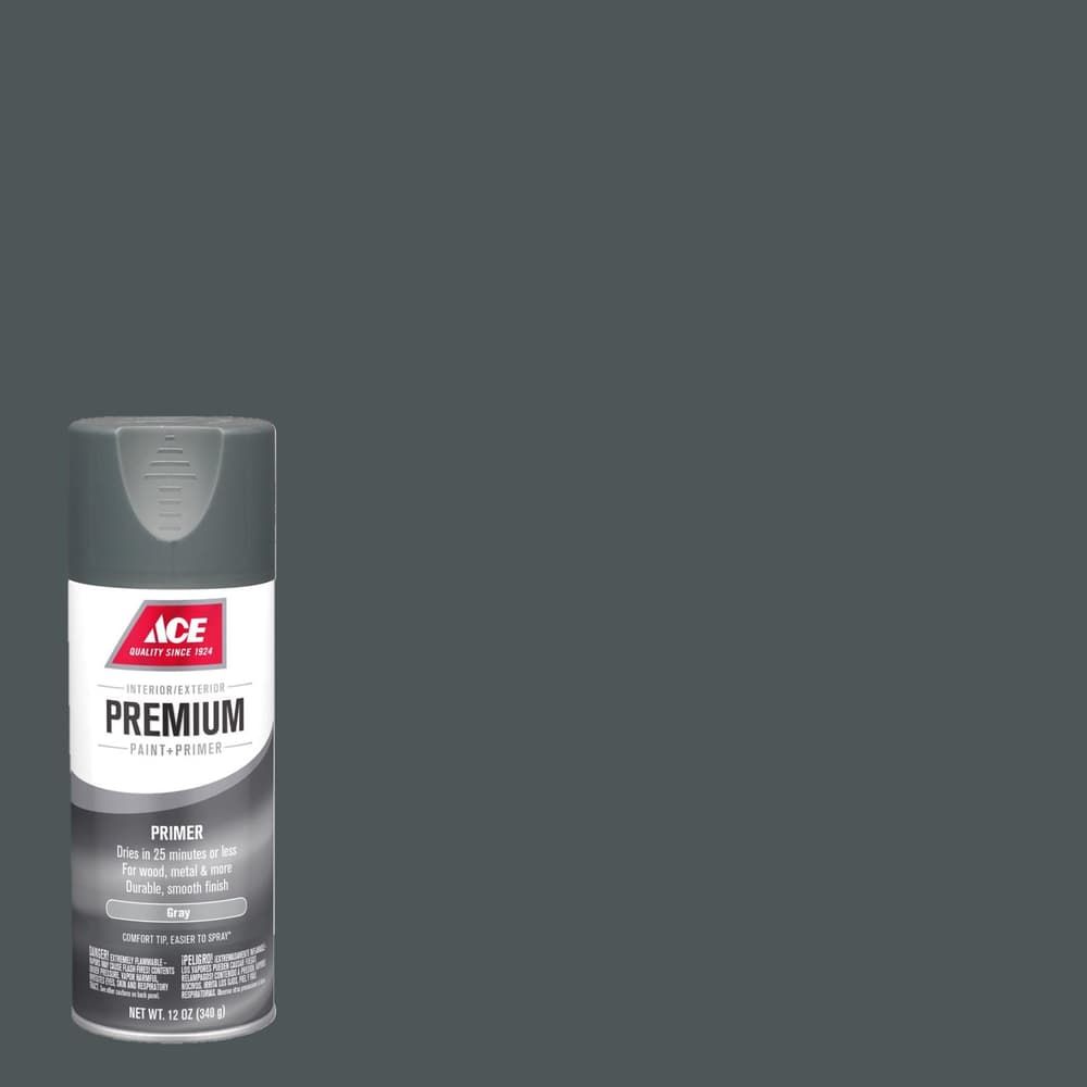 Ace Premium Gray Spray Primer 12 oz