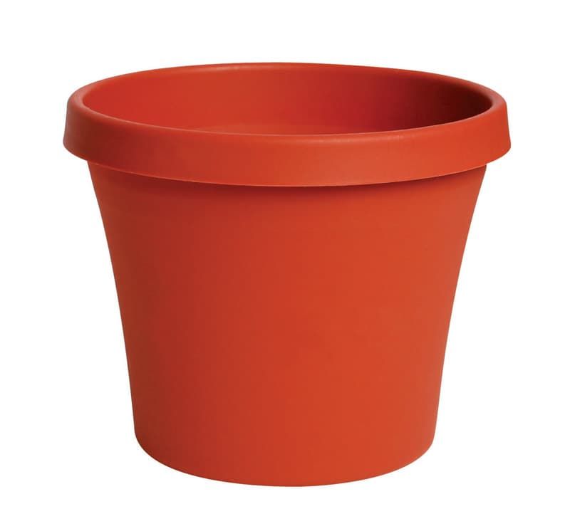 Bloem Terra 10.75 in. H X 13 in. W Resin Traditional Planter Terracotta Clay