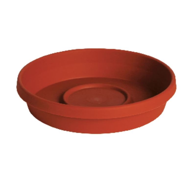 Bloem Terra 1.5 in. H X 8 in. D Resin Traditional Plant Saucer Terra Cotta