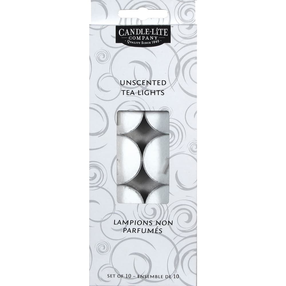 Candle-Lite White Unscented Scent Tea Light Candle
