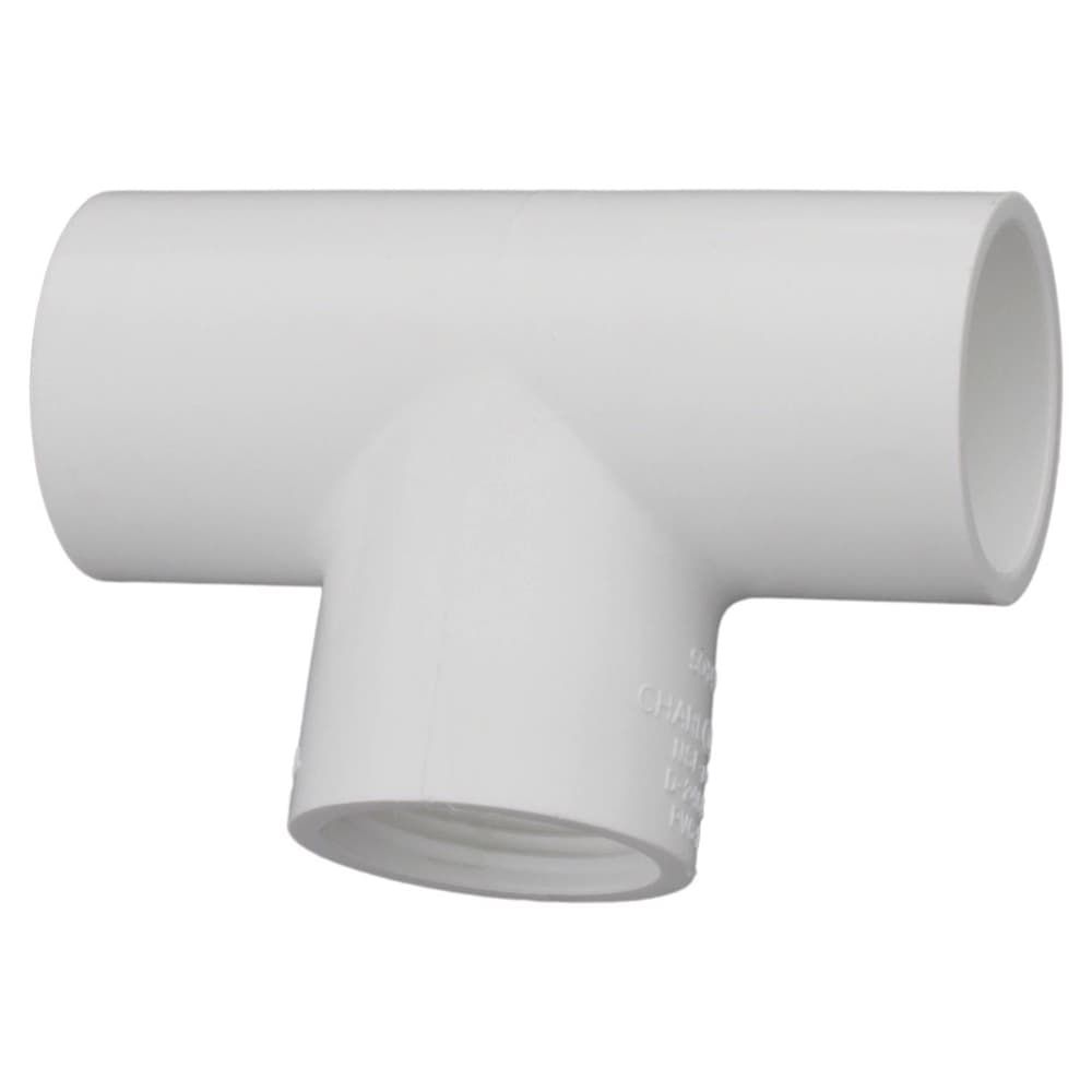 Charlotte Pipe Schedule 40 1/2 in. Slip X 1/2 in. D Slip PVC Tee 1 pk