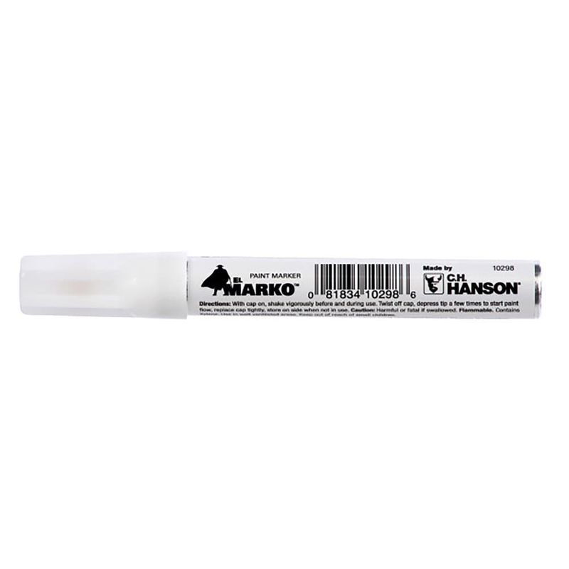 C.H. Hanson El Marko White Valve Tip Paint Marker 1 pk