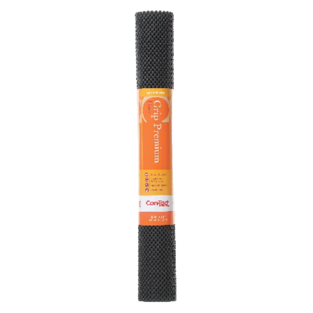 Con-Tact Grip Premium 4 ft. L X 20 in. W Black Non-Adhesive Shelf Liner