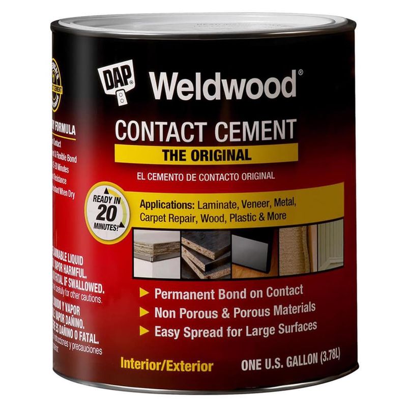 DAP Weldwood High Strength Rubber Tan Contact Cement 1 gal