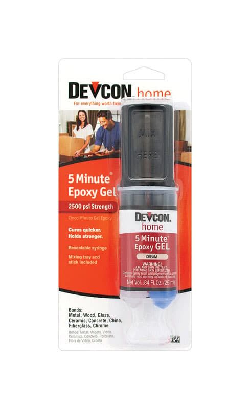 Devcon 5 Minute High Strength Cream Epoxy Gel 0.84 oz