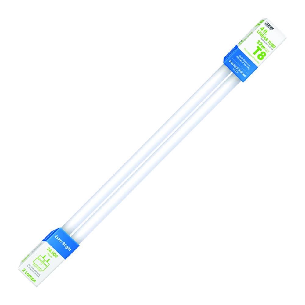 Feit Legacy Bulbs 32 W T8 1 in. D X 47.8 in. L Fluorescent Bulb Daylight Linear 6500 K 2 pk