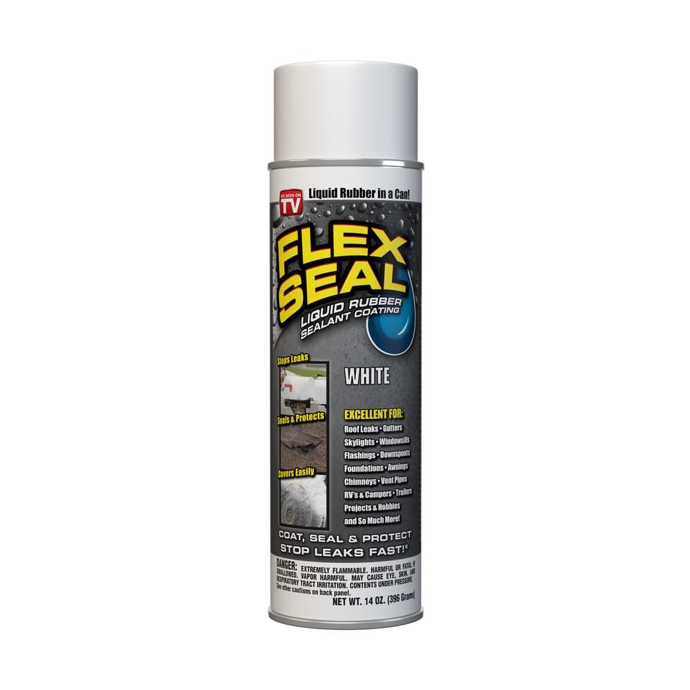 Flex Seal Family of Products Flex Seal White Rubber Spray Sealant 14 oz