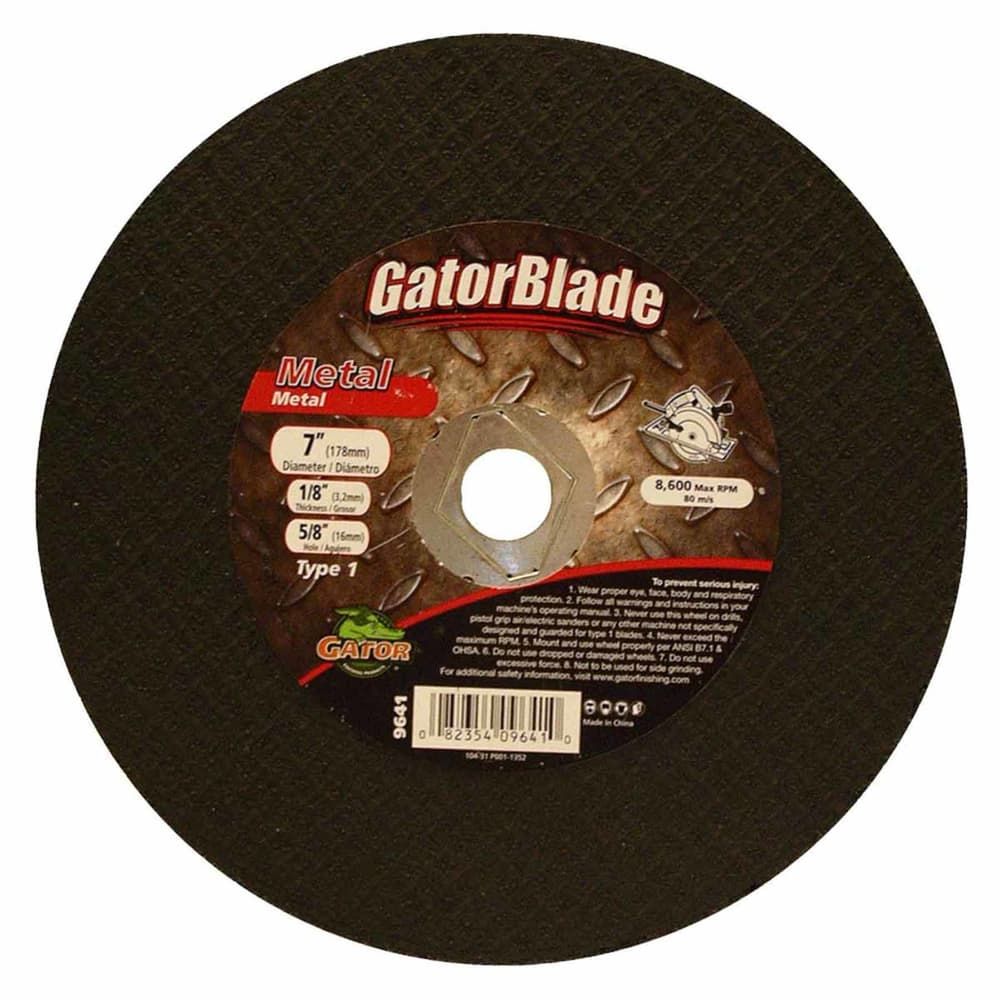 Gator 7 in. D X 5/8 in. Aluminum Oxide Metal Cut-Off Blade 1 pc