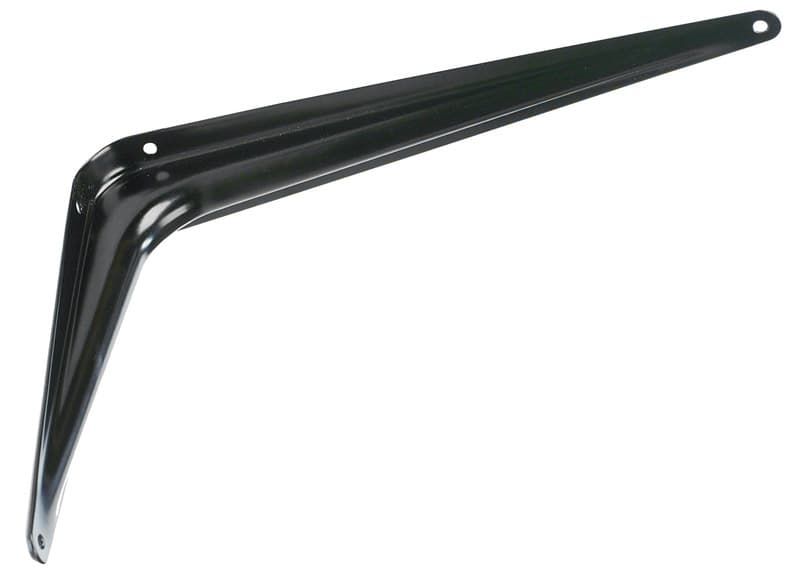 Hampton Black Steel Shelf Support 18 Ga. 8X10 in. L 100 lb