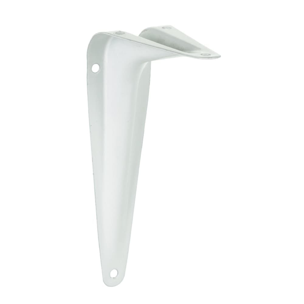 Hampton White Steel Shelf Bracket 18 Ga. 4X6 in. L 100 lb