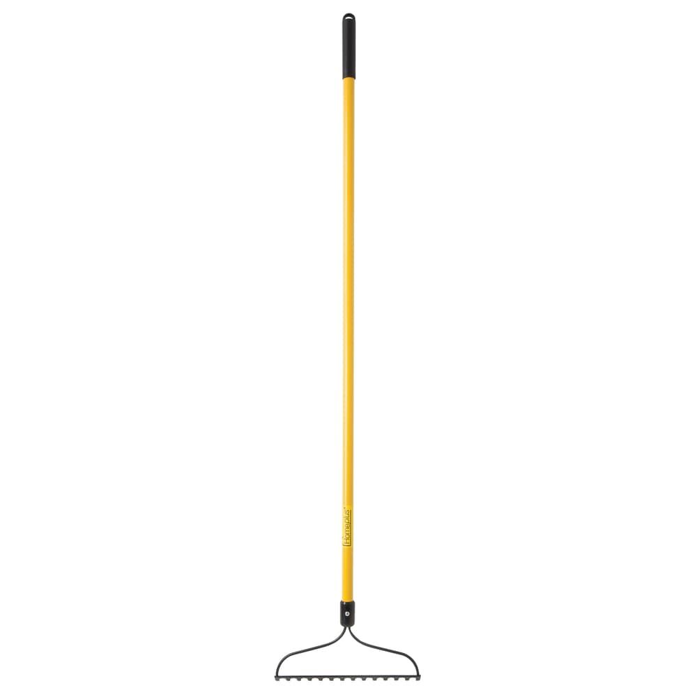 Home Plus+ 61 in. 14 Tine Steel Bow Rake Fiberglass Handle