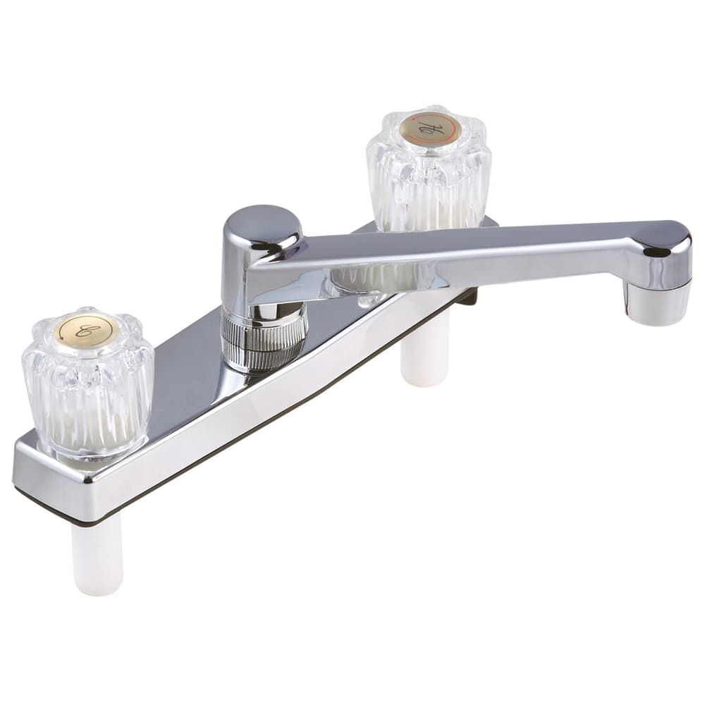 Home Plus Two Handle Chrome Kitchen Faucet