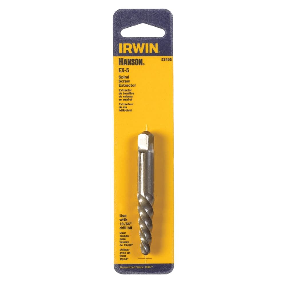 Irwin Hanson 19/64 in. X 19/64 in. D Carbon Steel Spiral Screw Extractor 7 in. 1 pc
