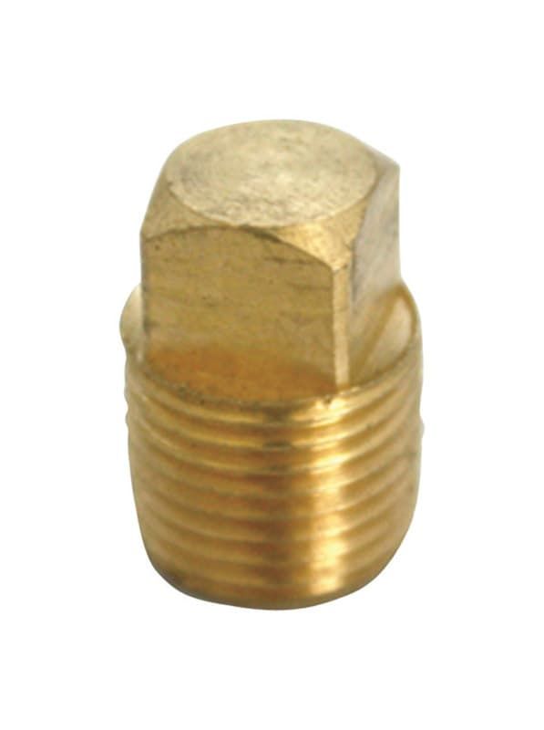JMF Company 3/8 in. MPT Brass Square Head Plug