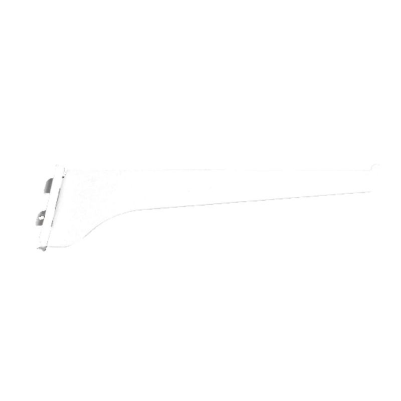 Knape & Vogt White Steel Regular Duty Bracket 16 Ga. 10 in. L 160 lb
