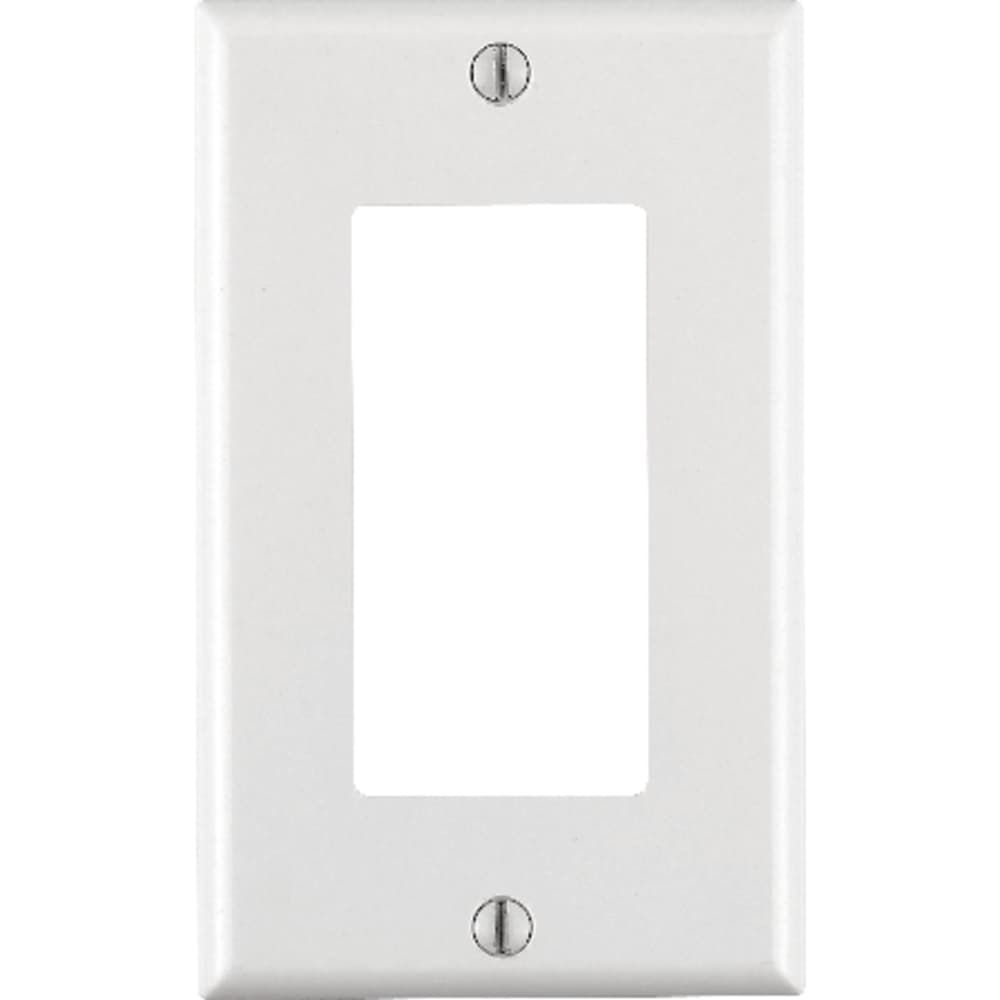 Leviton Decora White 1 gang Thermoset Plastic Decorator Wall Plate 1 pk