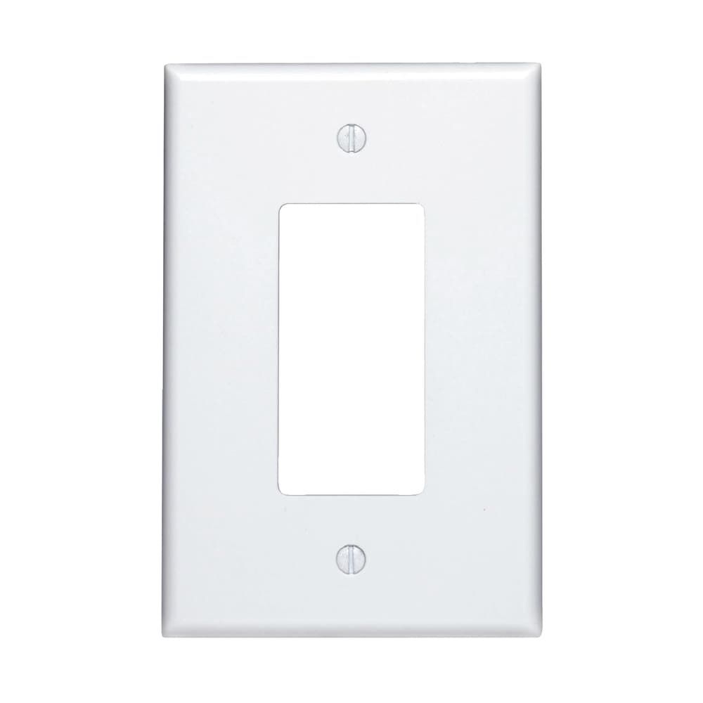 Leviton Decora White 1 gang Thermoset Plastic Decorator Wall Plate 1 pk